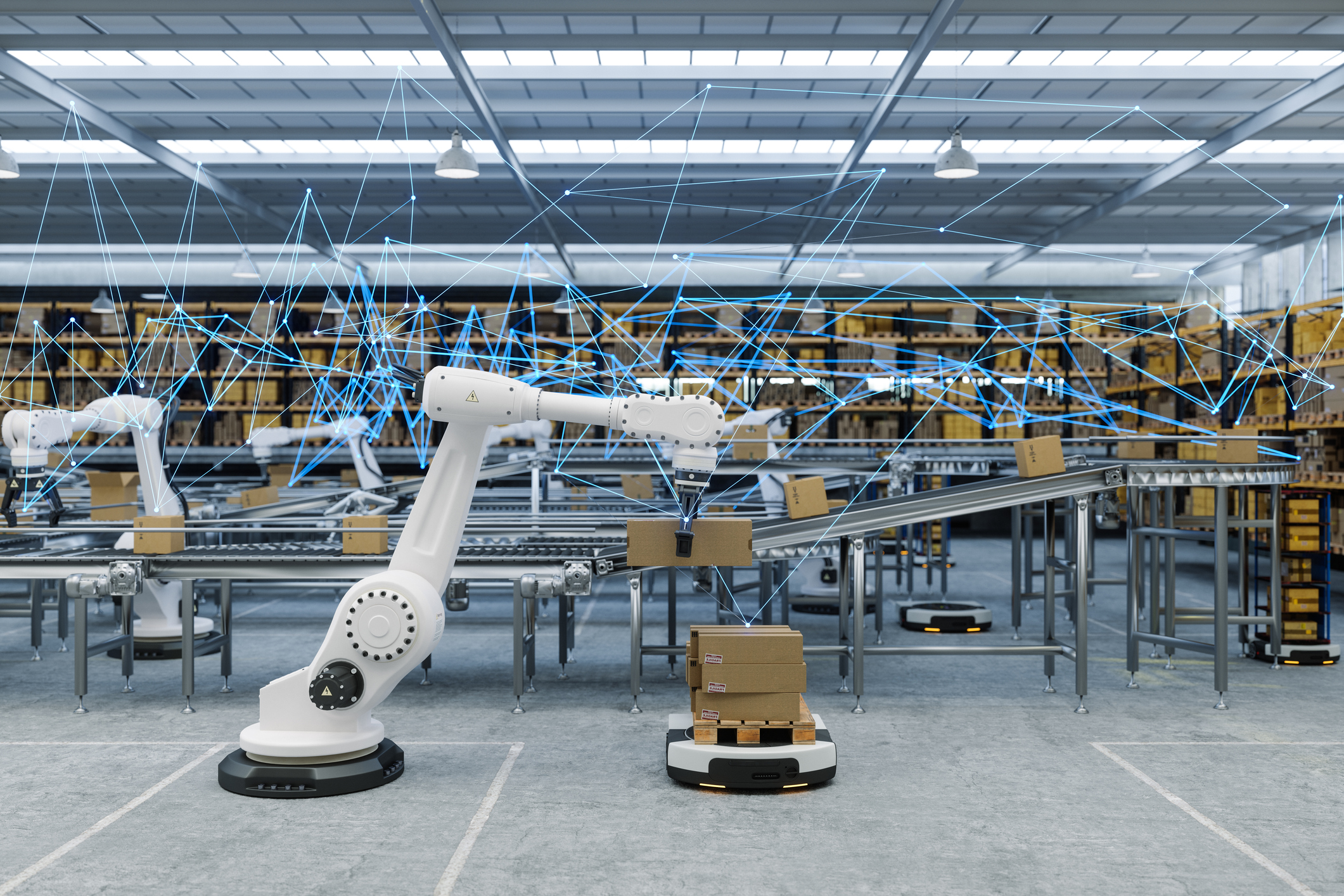 Automotive manipulator for car body panel positioning and windshield installation in manufacturing plant