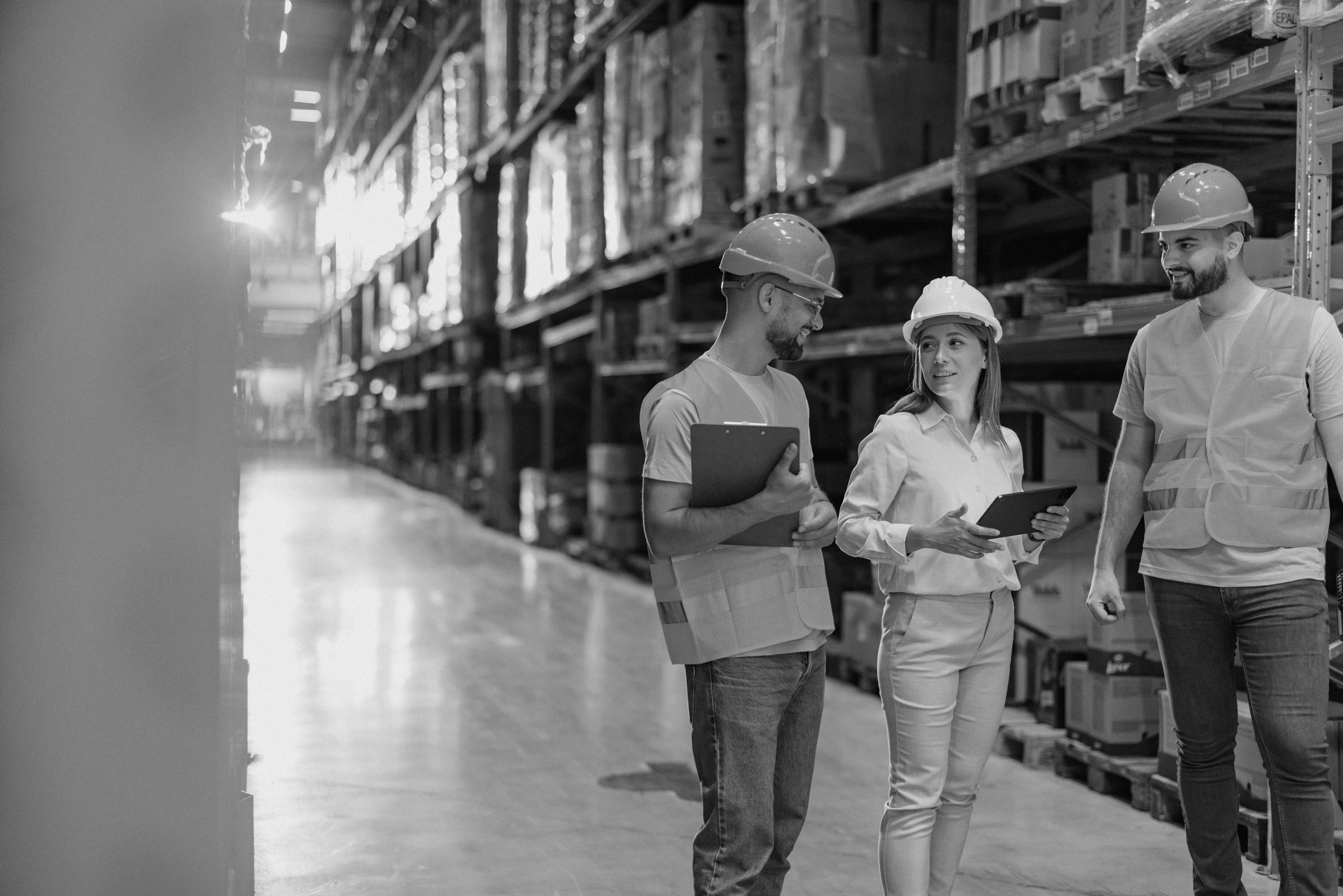 Diverse manufacturing workforce including women and older workers enabled by zero-gravity material handling technology