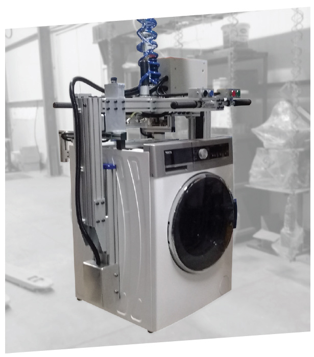 Pneumatic industrial manipulator arm lifting heavy load on automotive assembly line - Thema North America